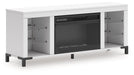 Brollevi 60" TV Stand with Electric Fireplace - Abundant Home Collections
