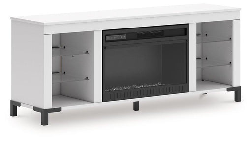 Brollevi 60" TV Stand with Electric Fireplace - Abundant Home Collections