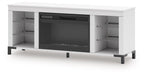 Brollevi 60" TV Stand with Electric Fireplace - Abundant Home Collections