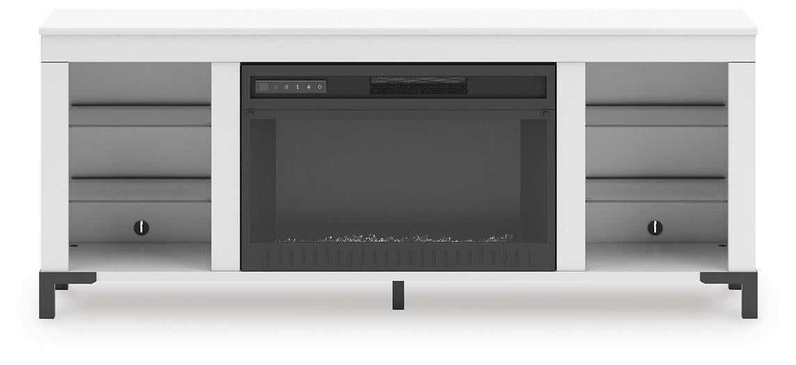 Brollevi 60" TV Stand with Electric Fireplace - Abundant Home Collections