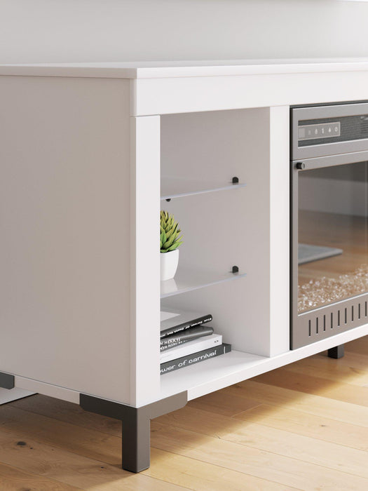 Brollevi 60" TV Stand with Electric Fireplace - Abundant Home Collections