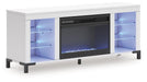 Brollevi 60" TV Stand with Electric Fireplace - Abundant Home Collections
