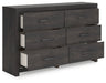 Hollivern Dresser and Mirror - Abundant Home Collections