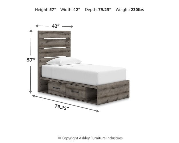 Graystorm Bed with Storage - Abundant Home Collections