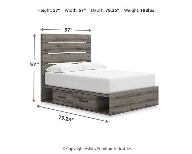 Graystorm Bed with Storage - Abundant Home Collections