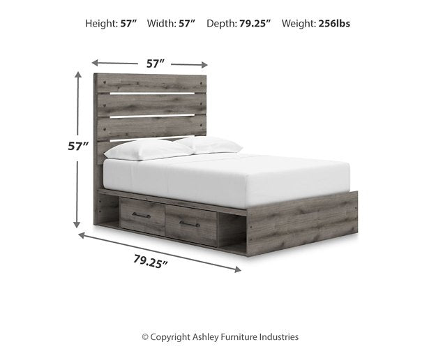 Graystorm Bed with Storage - Abundant Home Collections