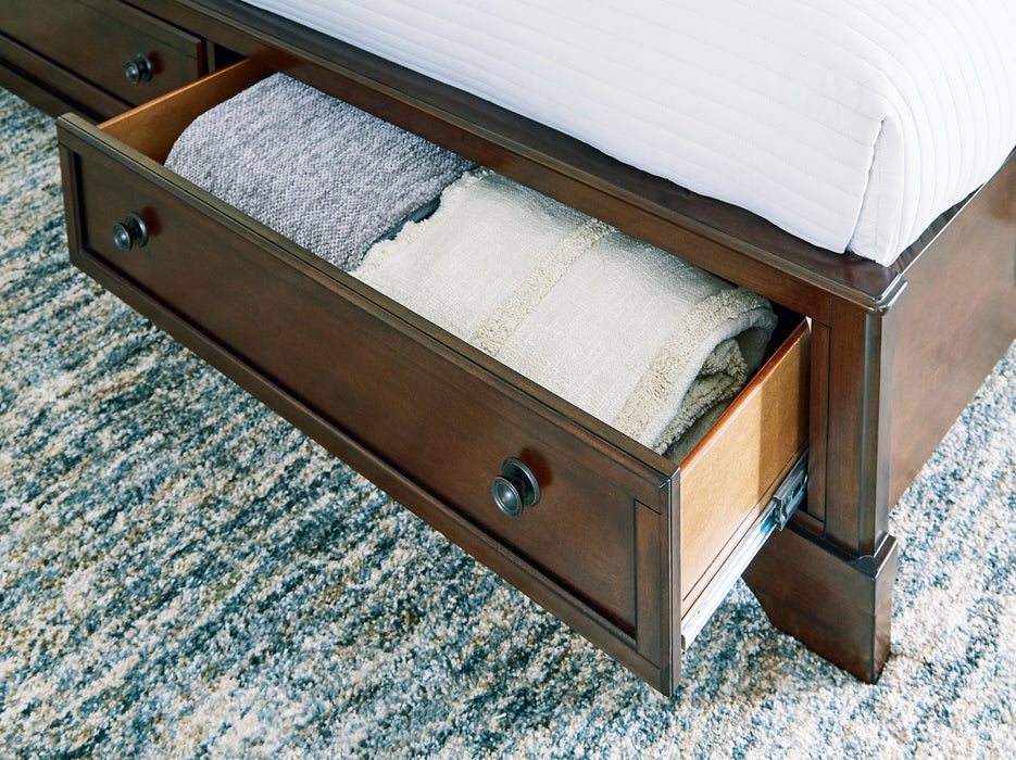 Trellington Sleigh Storage Bed - Abundant Home Collections
