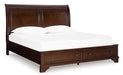 Trellington Sleigh Storage Bed - Abundant Home Collections