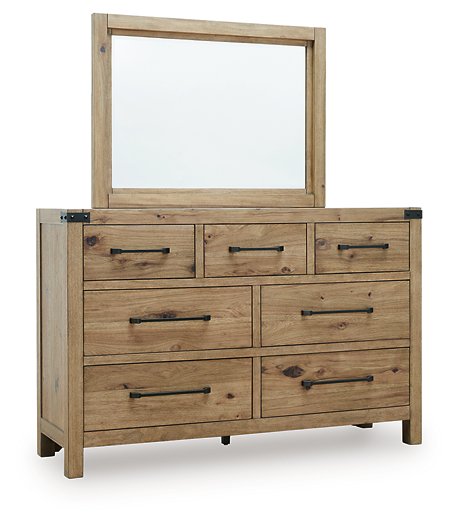 Ridgester Dresser and Mirror - Abundant Home Collections