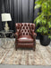 Brown Leather Chair - Abundant Home Collections