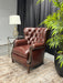 Brown Leather Chair - Abundant Home Collections
