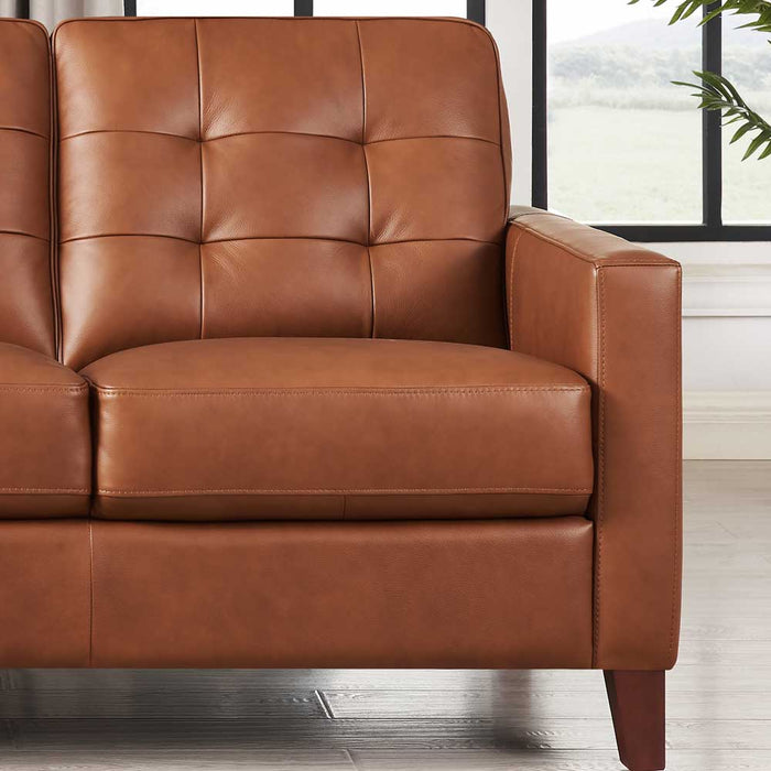 Aiden Leather Sofa Collection - Abundant Home Collections