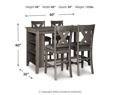 Caitbrook Counter Height Dining Package - Abundant Home Collections