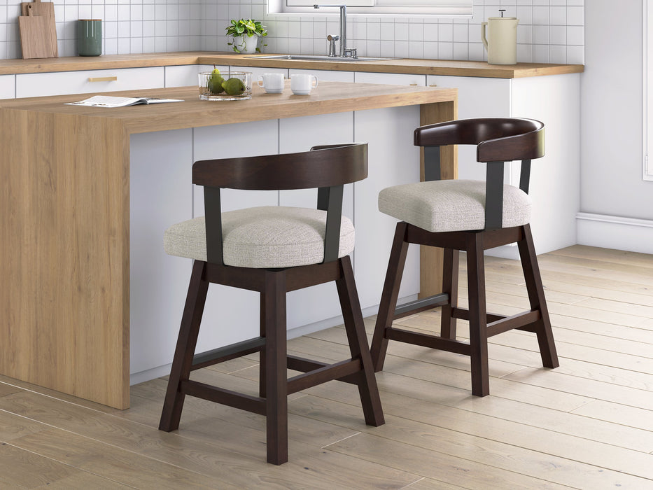 Haddigan Counter Height Barstool (Set of 2) - Abundant Home Collections