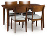 Tameride Dining Table and 4 Chairs (Set of 5) - Abundant Home Collections