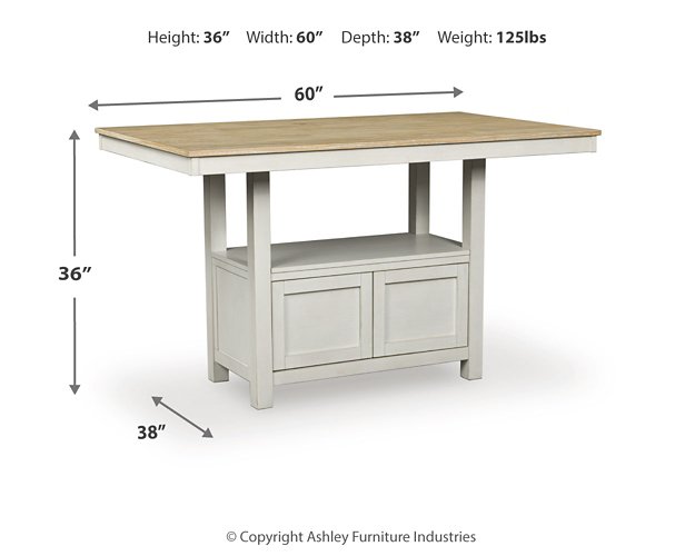 Purlaney Counter Height Dining Table - Abundant Home Collections