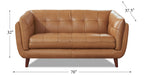 Solana Leather Sofa Collection - Abundant Home Collections