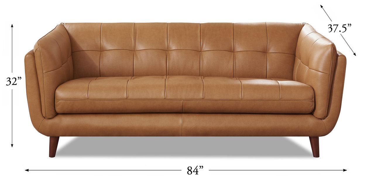 Solana Leather Sofa Collection - Abundant Home Collections