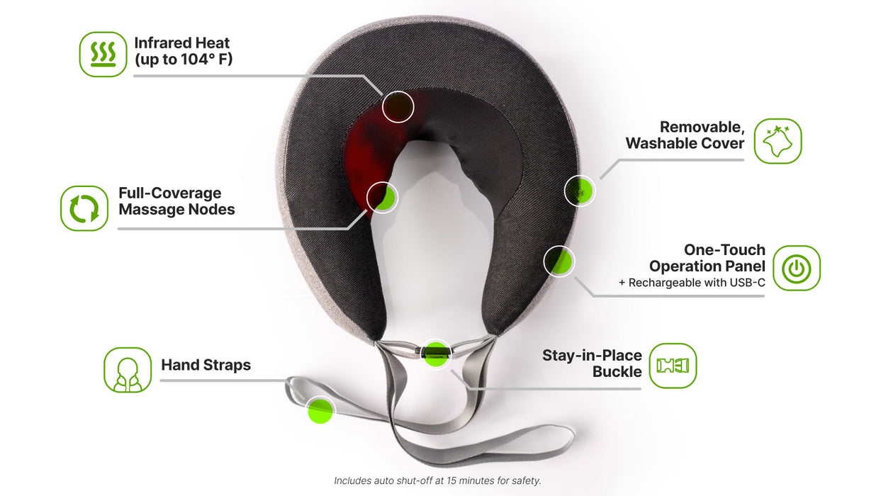 GhostBed Massage Neck Pillow