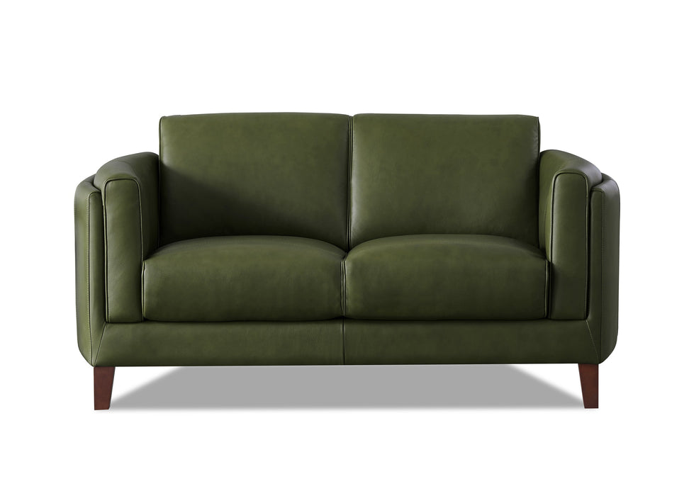Maui Leather Loveseat