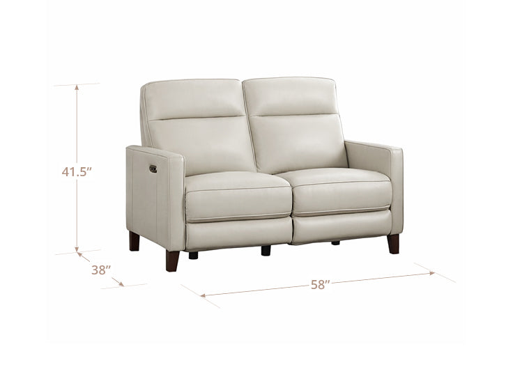 Ashby Leather Reclining Loveseat