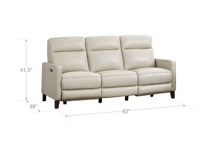 Ashby Leather Reclining Loveseat