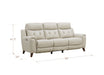 Torino Leather Reclining Loveseat
