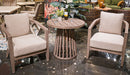 Joy Lagoon Outdoor Chairs with Cushions/Table (Set of 3) - Abundant Home Collections