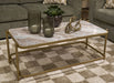 Manor Stone Coffee Table - Abundant Home Collections