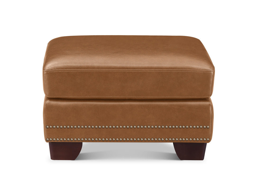 Alice Leather Ottoman
