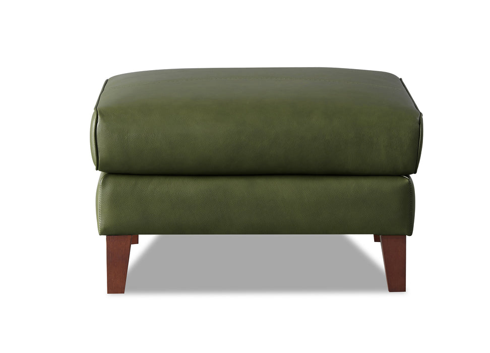 Maui Leather Ottoman