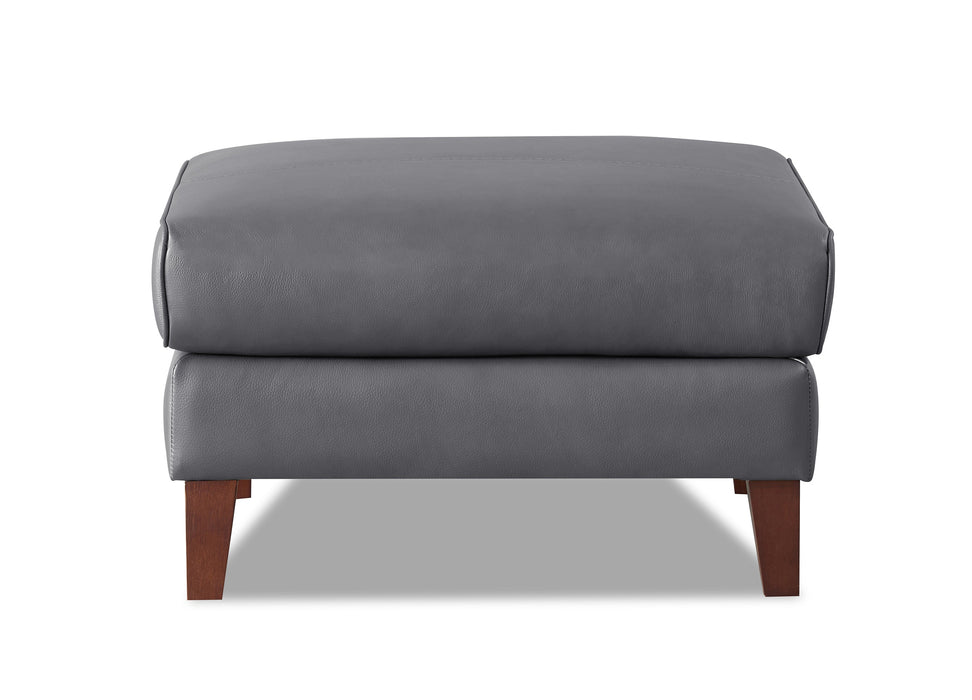 Maui Leather Ottoman