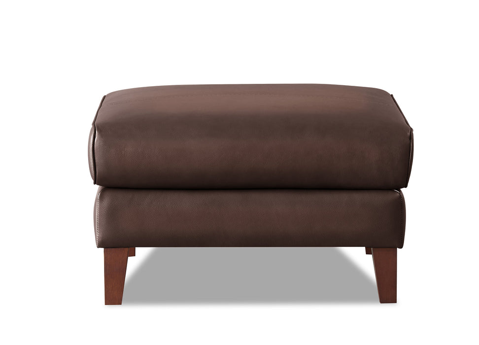 Maui Leather Ottoman