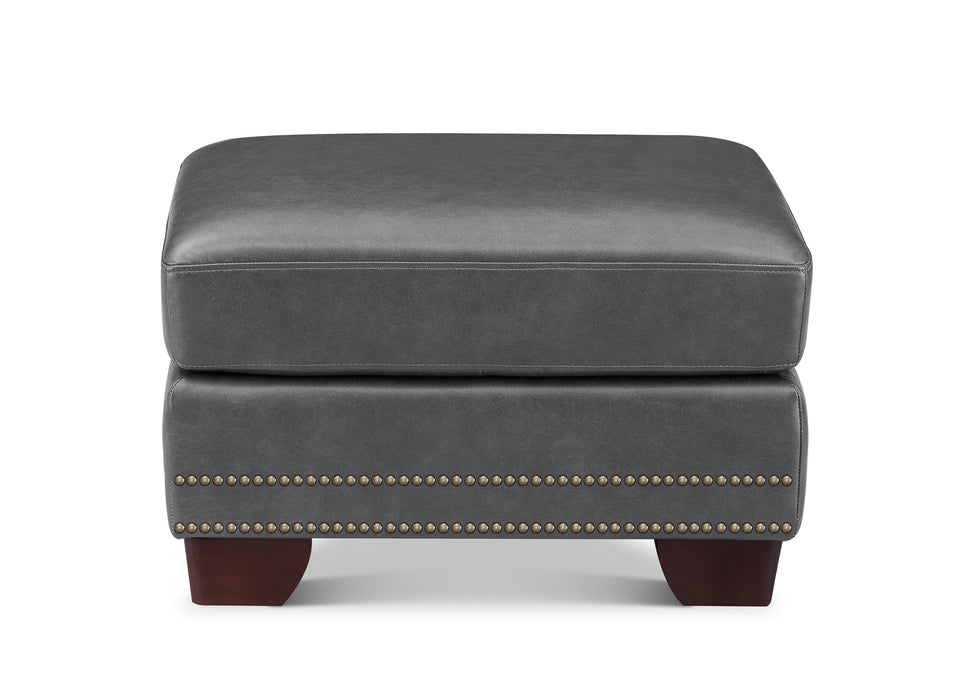 Alice Leather Ottoman
