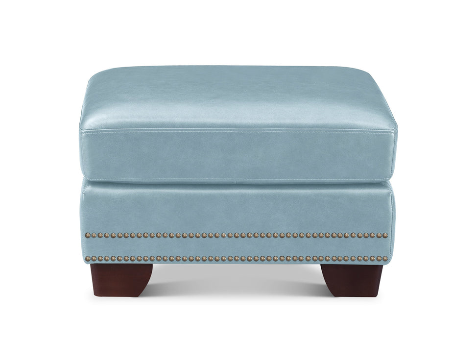 Alice Leather Ottoman