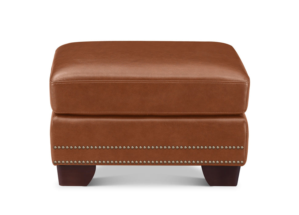 Alice Leather Ottoman