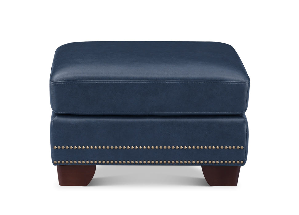 Alice Leather Ottoman