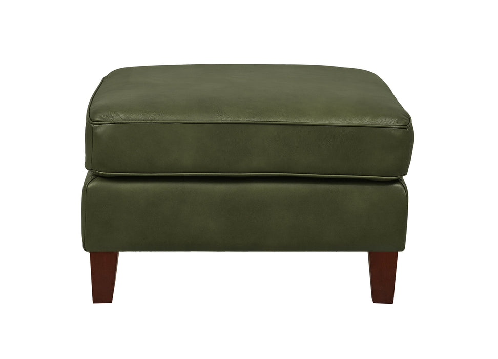 Ashby Leather Ottoman
