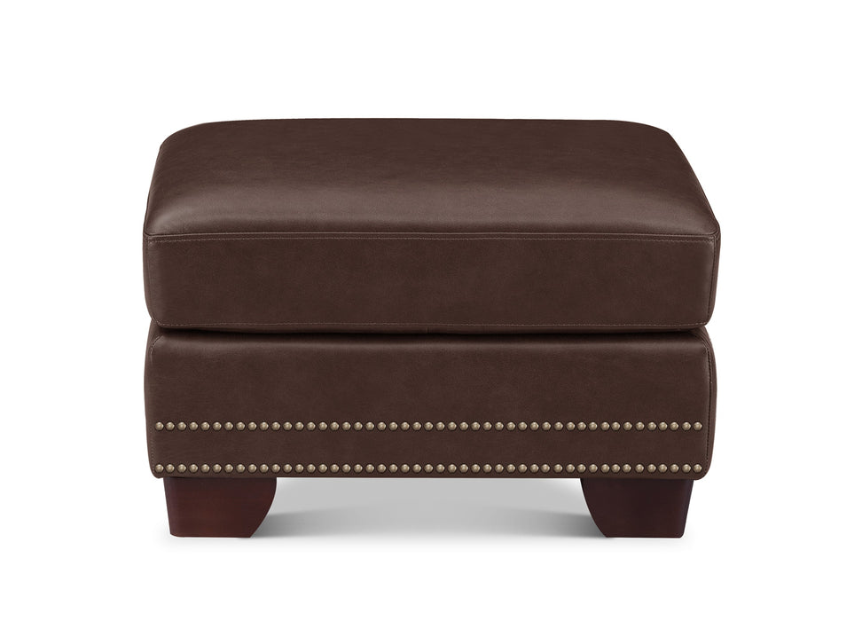 Alice Leather Ottoman