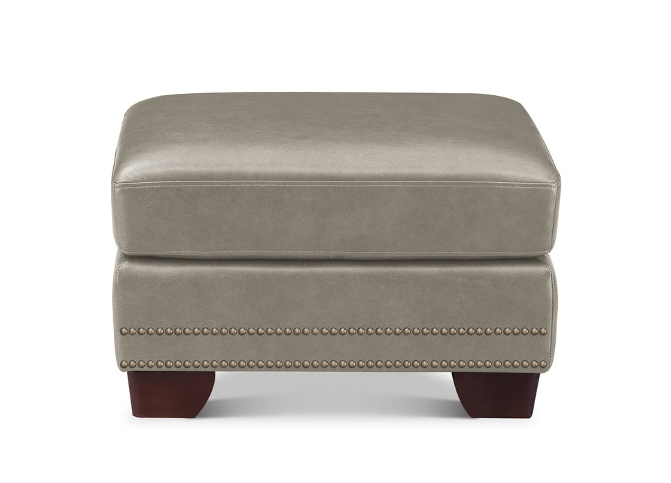 Alice Leather Ottoman
