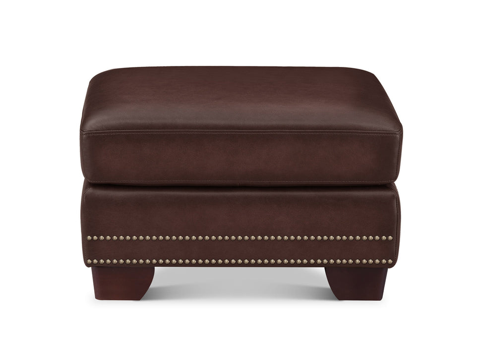 Alice Leather Ottoman