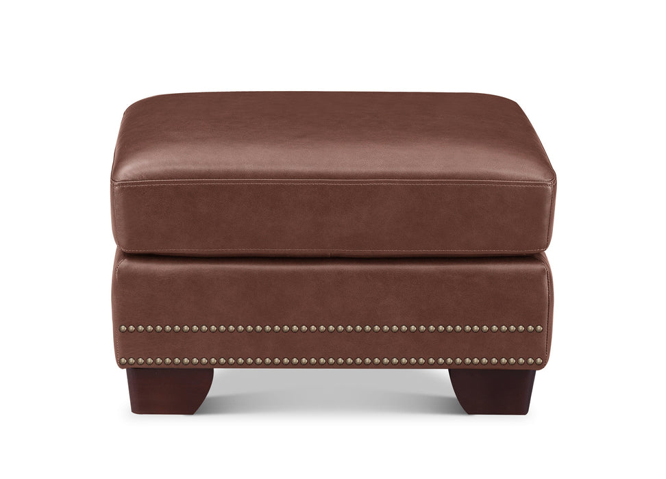 Alice Leather Ottoman