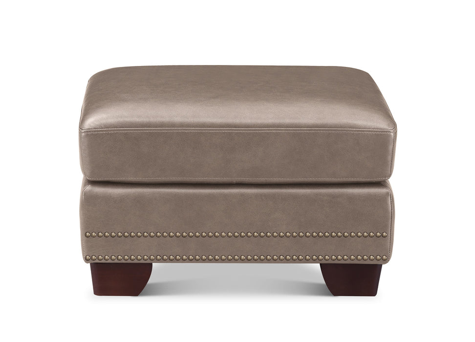 Alice Leather Ottoman