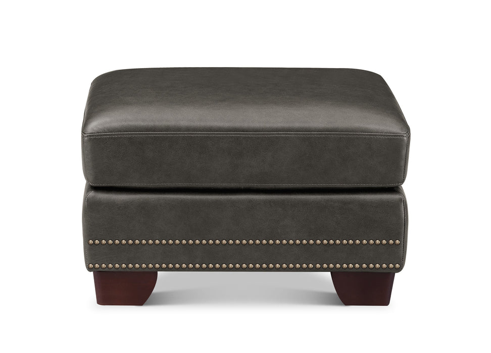 Alice Leather Ottoman