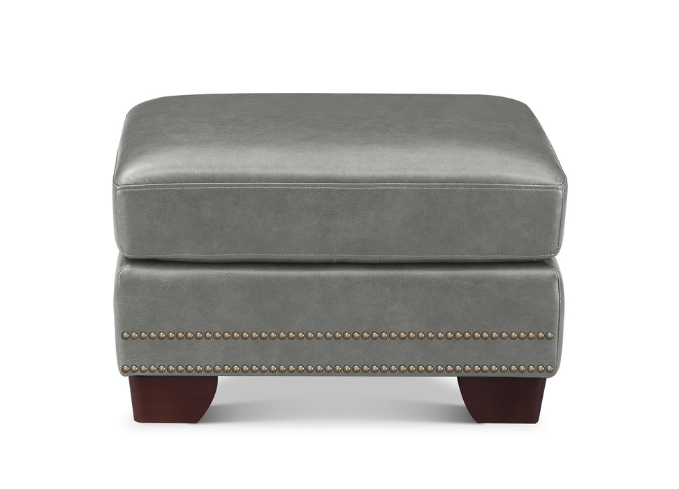 Alice Leather Ottoman