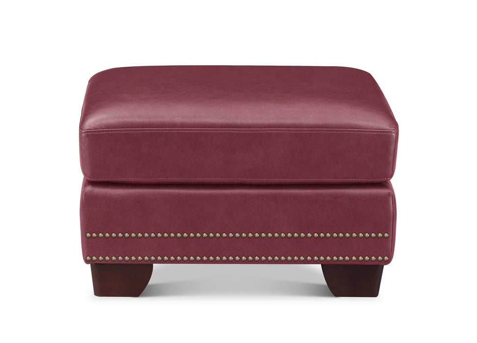 Alice Leather Ottoman