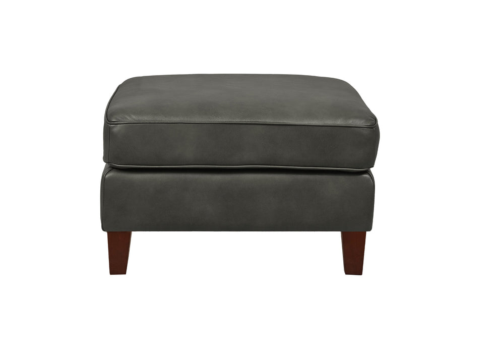 Ashby Leather Ottoman