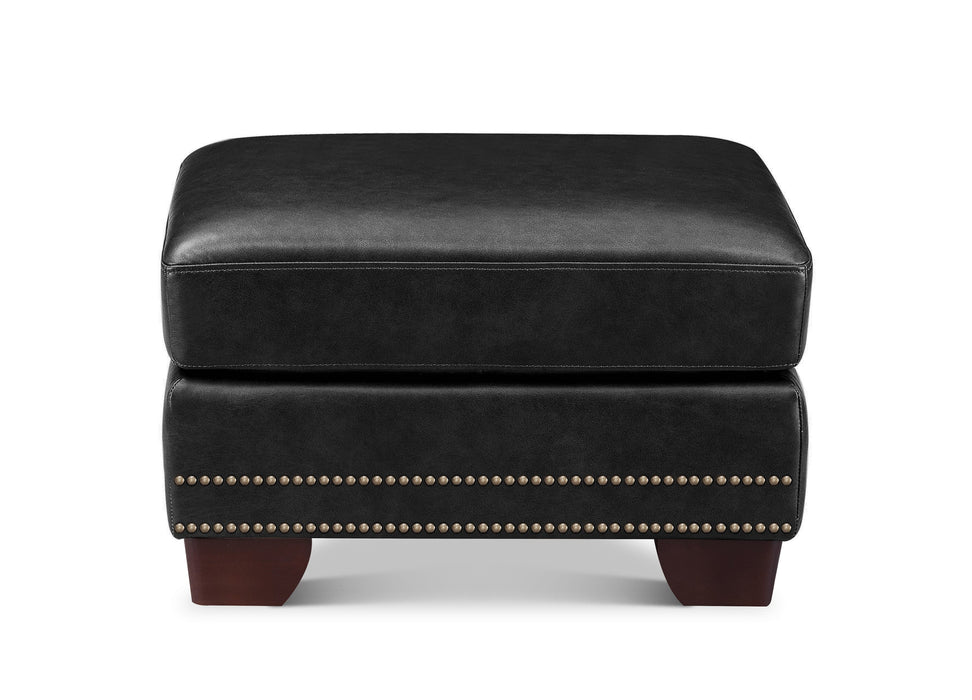 Alice Leather Ottoman