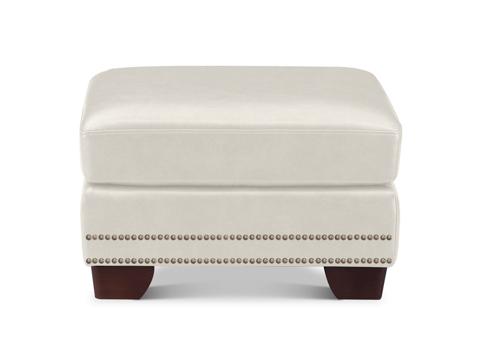 Alice Leather Ottoman