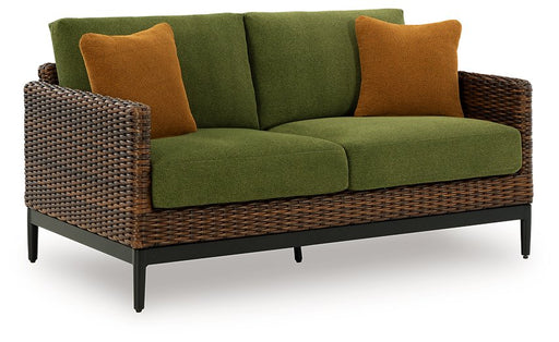 Horizon Hall Outdoor Loveseat with Cushion - Abundant Home Collections